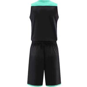 Maillots et shorts de basketball personnalisés de qualité supérieure, respirants, antibactériens, anti-transpiration, 100 % grandes tailles - Product Image 3