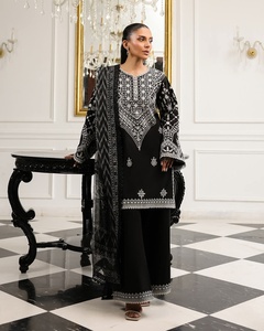 2025-2026 vestido de trabajo Formal moderno de calidad impresionante para mujer último algodón Salwar Kameez para fiesta 01011 - Product Image 1