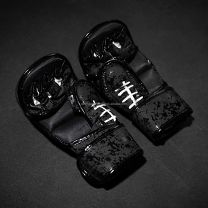 Guantes Profesionales de Sanda para Jaula, Ligeros, de Cuero PU, Protección Contra Impactos, Entrenamiento, Sparring, Medio Dedo, con Logotipo Personalizado, Guantes de Boxeo - Product Image 4