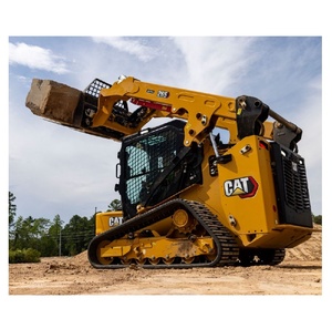 Cargadora de dirección deslizante Caterpillar 265 usada con sistema de orugas y capacidad para manipulación de bloques de hormigón - Product Image 3