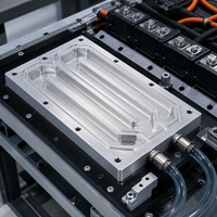 Bloc de refroidissement liquide sur mesure usiné CNC pour l'aluminium/l'acier inoxydable anodisé/zingué