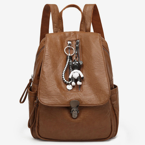 Bolsos de cuero Collage de diseño único para mujer de alta calidad, mochilas informales de estudio para niñas al aire libre, bolsos de mano de cuero suave estilo portátil - Product Image 1