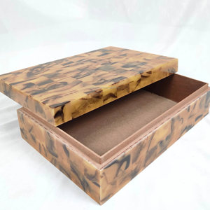 <b>Wood</b> Crafts Eco-Friendly Handcrafted Polished Jewelry Case Customized Packaging Box for Women Handmade in India - Product Image 1