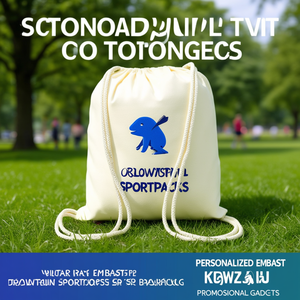Zaino Sportivo Personalizzato in Cotone con Coulisse, Gadget Promozionale - Product Image 3