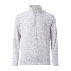 เสื้อแจ็คเก็ตซับลิเมชั่นแบบซิปครึ่งตัวสำหรับผู้ชาย แห้งเร็ว เหมาะสำหรับออกกำลังกายและสวมใส่ในชีวิตประจำวัน - Product Image 1