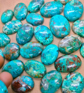 Natural Azurite Cabochon Loose Gemstone Chrysocolla Jewelry Making Gemstones Wholesale Lot Price Mixed Shape - Product Image 2