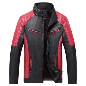 Men Winter Genuine Sheep Leather Jacket Waterproof & Windproof High Street Style Motor Biker Design Breathable Eco-Friendly - Product Image 1