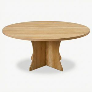 Mikahome MKSF-116 Juego de Mesa de Comedor Moderno Asiático de Madera Maciza con Bandeja Giratoria, Impermeable, Ecológico y Estable para 6 Personas - Product Image 3