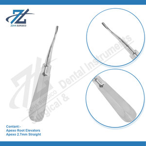 <b>Dental</b> Root Elevator 2.7mm Straight German High Quality Stainless Steel <b>Dental</b> Extraction Elevator Teeth Manufacturer Pakistan - Product Image 3