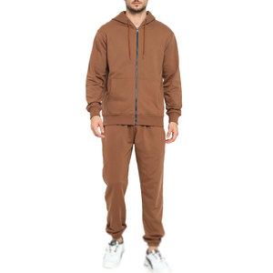 Chándal de dos piezas para hombre, Conjunto de sudadera con capucha y pantalones con logotipo personalizado, ropa deportiva de material duradero, venta al por mayor, OEM, ODM, MOQ bajo - Product Image 4