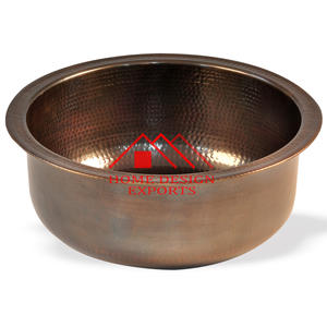 Bol en métal cuivre Produits de salon faits à la main Accessoires de salon Bol de pédicure Conception martelée - Product Image 6