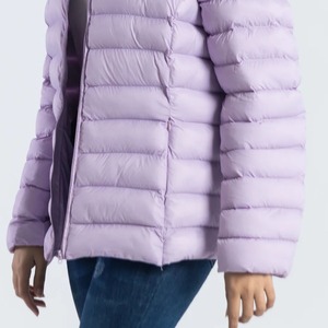 2024 nuevo diseño de mujer XL acolchado abajo Puffer chaquetas de moda al por mayor ropa de invierno con relleno de algodón estilo largo - Product Image 6