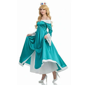 Costumes de cosplay pour femme, Princesse Rosalina, jeu Mario, robes élégantes de personnages d'anime animaux, ensemble de jupes pour les fêtes d'Halloween - Product Image 1