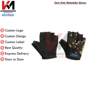 Guantes de ciclismo de medio dedo para niños, ajustables, antideslizantes, que absorben los golpes, para ciclismo, pesca, patinaje sobre ruedas, deportes al aire libre, duraderos - Product Image 6