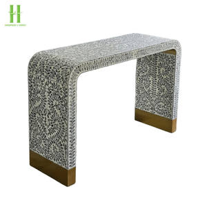 Mesa de Entrada de Lujo con Incrustaciones de Nácar, Muebles de Alta Calidad para el Hogar y la Sala de Estar, Mesa de Entrada con Incrustaciones de Nácar - Product Image 6