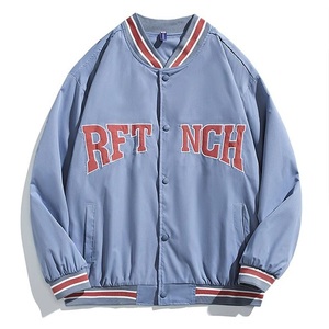 Chaqueta Bomber de Algodón Transpirable para Hombre, Talla Grande, con Bordado, para Primavera - Product Image 2