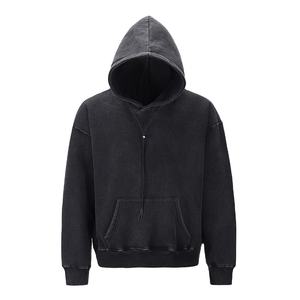 Personnalisé lourd coton goutte épaule vintage lavé hommes 500 Gsm boxy zip up sweat à capuche recadrée boxy double zippé sweats à capuche - Product Image 6