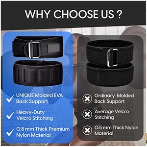 Gimnasio Cinturón de levantamiento de pesas Levantamiento de pesas Entrenamiento Levantamiento de pesas Cinturón de levantamiento de poder para hombres Mujeres - Product Image 5