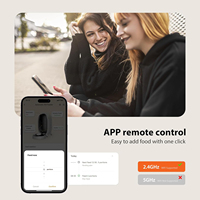 Mangeoire intelligente pour chats 3L WiFi APP Control Distributeur automatique de nourriture avec fonction chronométrée Bol en acier inoxydable pour chats chiens