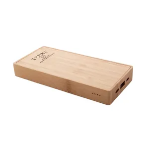 Power Bank Solare Ecologico in Bambù Sunster, Gadget Promozionali - Product Image 3