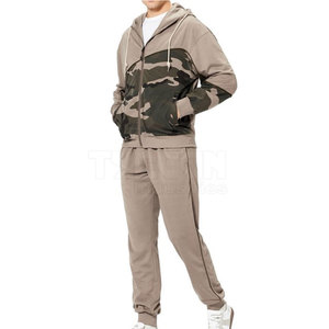 Vente de gros Design personnalisé Contraste de couleur Survêtement pour homme Survêtement pour homme de qualité supérieure à vendre - Product Image 4