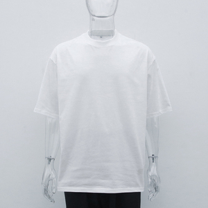 T-shirt décontracté pour homme, col rond, en molleton polyester/coton respirant, personnalisable avec votre logo, qualité OEM supérieure - Product Image 5
