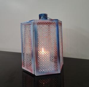 Charming Gradient Metal <b>Candle</b> <b>Lantern</b> for Outdoor <b>Garden</b> Decor for Home Christmas Decoration - Product Image 6