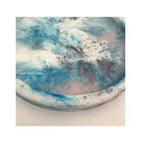 Cuencos de resina para mesa de comedor hechos a mano para fiesta de cumpleaños de Navidad, uso para plato de servicio con Chip & Dip Bowl, comida, postre, ensaladeras - Product Image 1