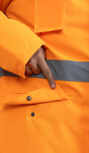 Gilet de travail haute visibilité personnalisable, respirant et confortable, avec bandes réfléchissantes, broderie de logo, approvisionnement en gros - Product Image 6