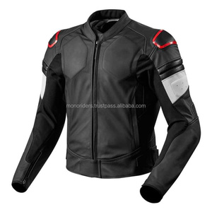 Waterproof Riding Leather Motorcycle <b>Jacket</b> Pro <b>Biker</b> High Quality Wholesale Custom Men Fashion Black Mono Riders MR-LJ-02 <b>Plus</b> - Product Image 1