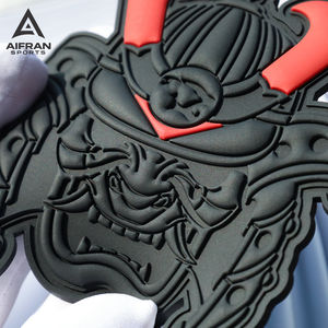 IFRAN 3D PVC Patches | Hexagonal Texture Rubber Logo Badge | <b>Camo</b> Tactical Morale Patch | Hook & Loop Label for Bags & Uniforms - Product Image 2