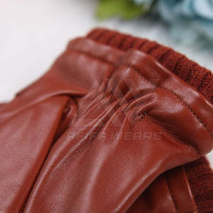 Gants tendance en cuir sur mesure pour hommes du Pakistan de haute qualité toutes tailles disponibles pour l'hiver Style uni pour une scène décontractée - Product Image 2