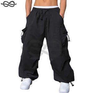 Pantalones Cargo holgados para hombre, pantalones Cargo informales de paracaídas, bolsillos, pantalones bombachos holgados de Hip Hop, ropa elegante para el día a día - Product Image 2