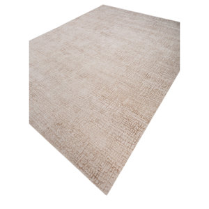 พรมขนสัตว์ผสมไหมไผ่ถักมือลายสีพื้น รุ่น Kavi Ivory รหัส Esk-324 รูปทรงสี่เหลี่ยมผืนผ้า เหมาะสำหรับห้องโถง ห้องนอน ใช้ในบ้าน - Product Image 2