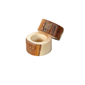 Ronds de serviette en bois de chêne de qualité de luxe Accessoires de table écologiques pour mariage et décoration intérieure Cuisine et salle à manger - Product Image 3