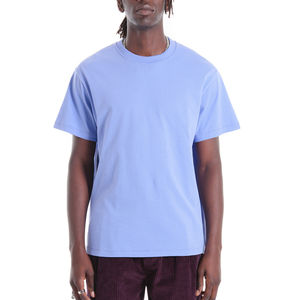 Camiseta de talla europea para hombre, manga corta, cuello redondo, Color sólido, Simple, holgada, informal, gran oferta, camiseta de Fitness para niños - Product Image 1