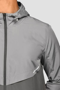 Ensemble de survêtements coupe-vent personnalisés baggy 2 pièces Survêtement en nylon uni léger et surdimensionné pour hommes - Product Image 4