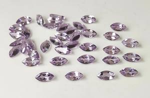 Haute qualité fait à la main naturel rose améthyste Marquise coupe pierres précieuses à facettes 3x6mm-5x10mm pour la fabrication de bijoux prix de gros - Product Image 2