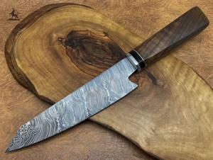 Couteau de chef de cuisine en acier damassé fait à la main beau cadeau durable - Product Image 3