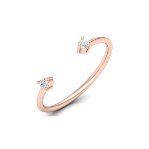 Anillo de Diamantes Cultivados en Laboratorio con Oro Rosa de 18k de Ishi Diamonds - Product Image 2