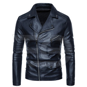 Chaqueta de Cuero para Hombre, Estilo Urbano Elegante, Ropa de Invierno, Prenda de Cuero Resistente, Moda Urbana - Product Image 2