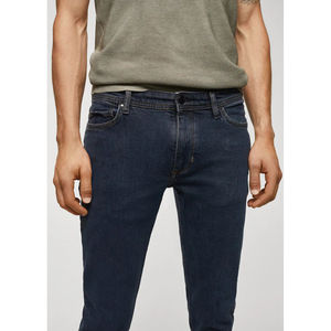 Jeans en denim délavé pour homme, coupe droite, respirant, de haute qualité, épais, décontracté, confortable, pour le sport et le fitness - Product Image 1