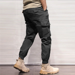 Pantalones Cargo informales de alta calidad para hombre con cintura elástica con cordón de secado rápido transpirable con cintura elástica de alta calidad - Product Image 2