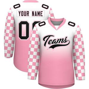 Livraison rapide en gros personnalisé Pro Hockey sur glace Jersey Teamwear Durable respirant Allover imprimé uniformes prix bon marché - Product Image 1