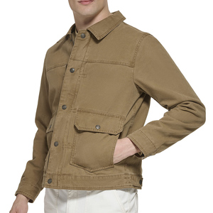 High Trending Product Newly Arrived Breathable Long Sleeves <b>Canvas</b> Men's <b>Jackets</b> Man <b>Jackets</b> <b>Jacket</b> for man - Product Image 4