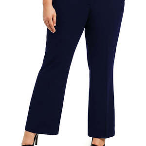 Pantaloni Eleganti Blu da Donna Calvin Klein Taglie Forti con Dettaglio Bottoni - Taglia 18 - Product Image 3