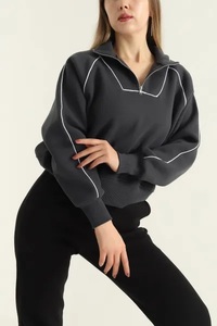 Sudadera de mujer Nuevo último logotipo personalizado sudor de mujer Llegada Sudadera de mujer en diferentes estilos - Product Image 5