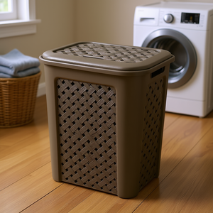 ARIANNA Weng 8105408909 Cesto de Ropa de Plástico (50L) para Tontarelli, Cesta de Mimbre Elegante para una Organización Doméstica Práctica - Product Image 3