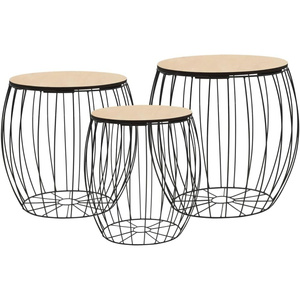 Black Color Metal Coffee Side <b>Table</b> Modern Design for Your Living Room or Lounge Space - Product Image 6
