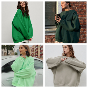 Sudadera Holgada de Franela de Color Sólido de 350 Gramos para Unisex, Estilo Urbano, Impermeable, Nueva Colección Otoño Invierno 2025 - Product Image 5